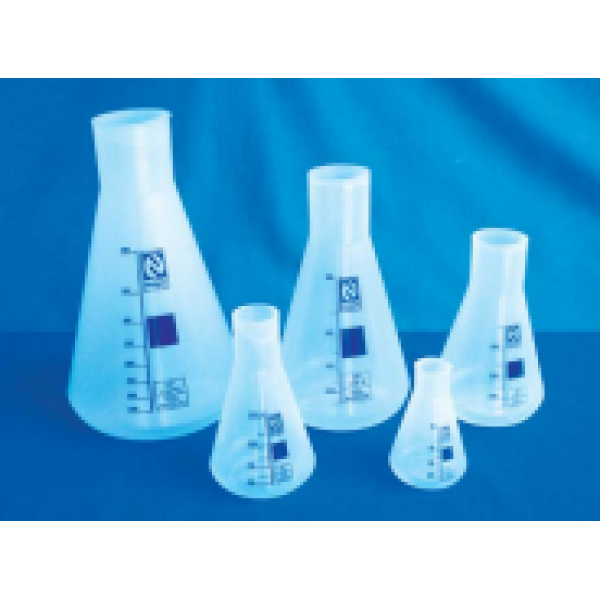 3920 - FRASCO ERLEMEYER EM PP COM TAMPA- AUTOCLAVÁVEL- CAP.    500 ML