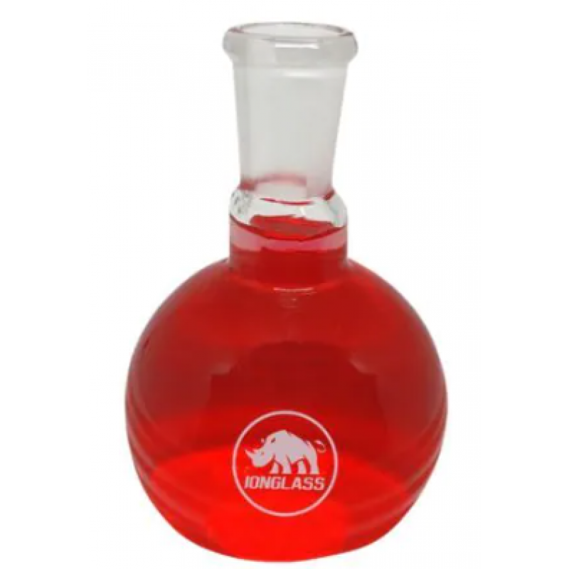 BALAO DE FUNDO REDONDO BORO 3.3 BOCA CURTA COM JUNTA ESMERILHADA SEM TAMPA 100ML