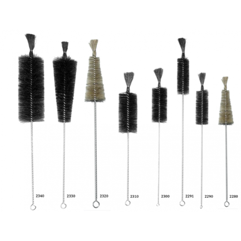 ESCOVA DE CRINA DIAM 12MM COMPR. ESCOVA 40MM COMPR. CABO130MM COMPR. PINCEL 25MM COMPR. TOTAL195MM