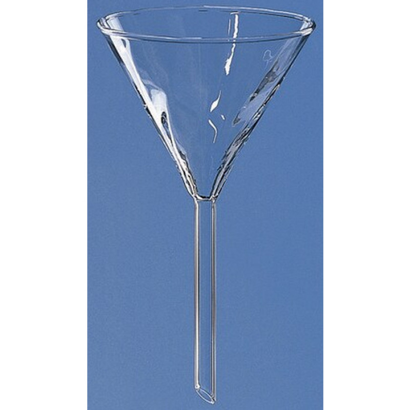 FUNIL ANALITICO LISO HASTE CURTA 150MM 500ML