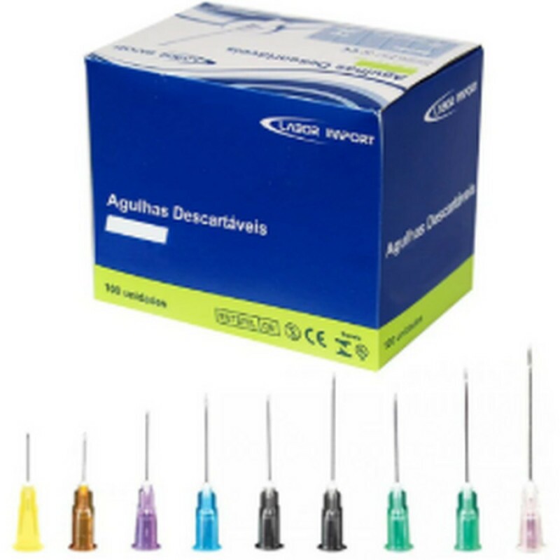 AGULHAS HIPODERMICAS DE SEGURANÇA 21G (25 x 0,7)  CX 100