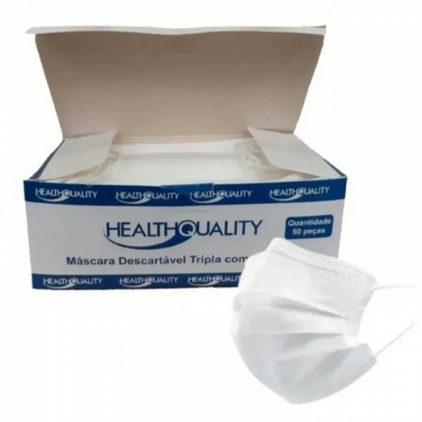 MASCARA CIRURGICA DESCARTAVEL TRIPLA C/ ELASTICO 100 UN/CX