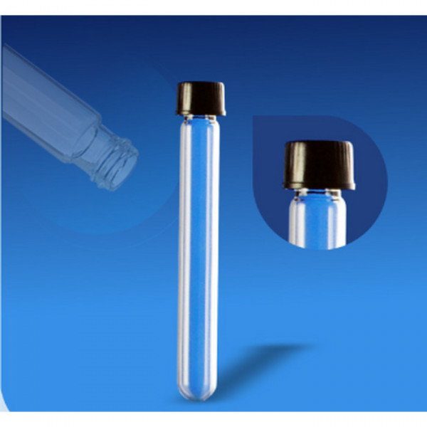 TUBO DE VIDRO 16 X 150 MM COM TAMPA ROSCA BAQUILETE