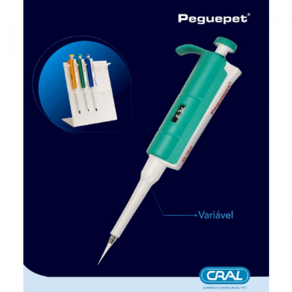 MICROPIPETA VOLUME VARIÁVEL 2-20UL