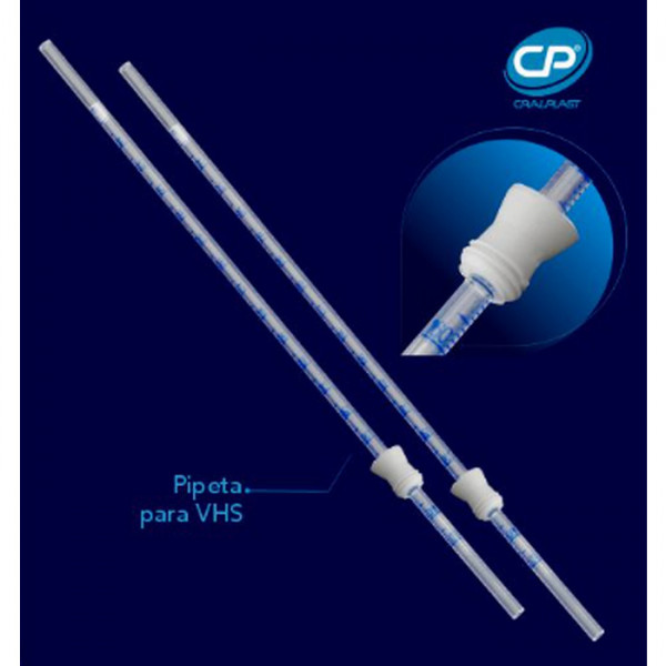 PIPETA PLASTICA DESCARTAVEL PARA VHS 25 UN/PCT