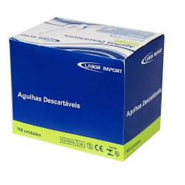 AGULHAS HIPODERMICAS DE SEGURANÇA 21G (25 x 0,7)  CX 100